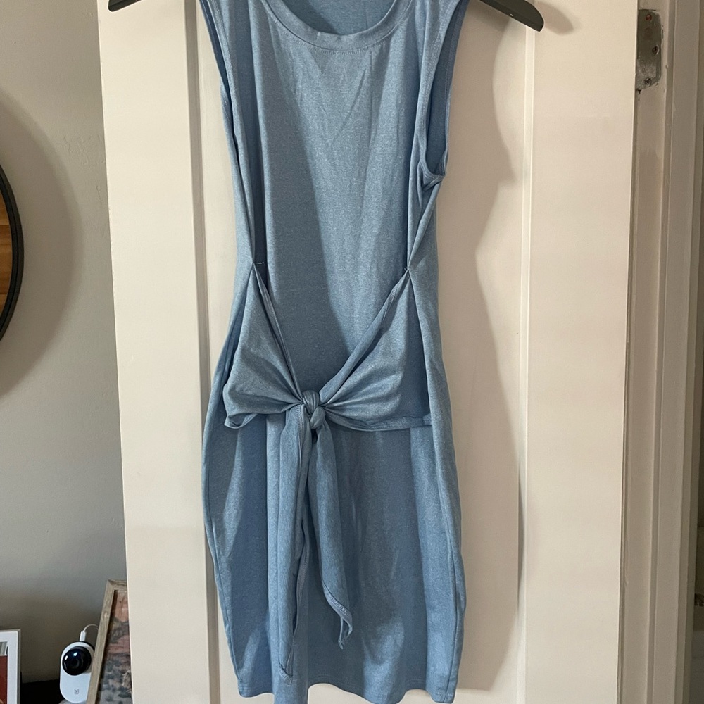 Pink Lily Blue Dress Small - NWO Tags